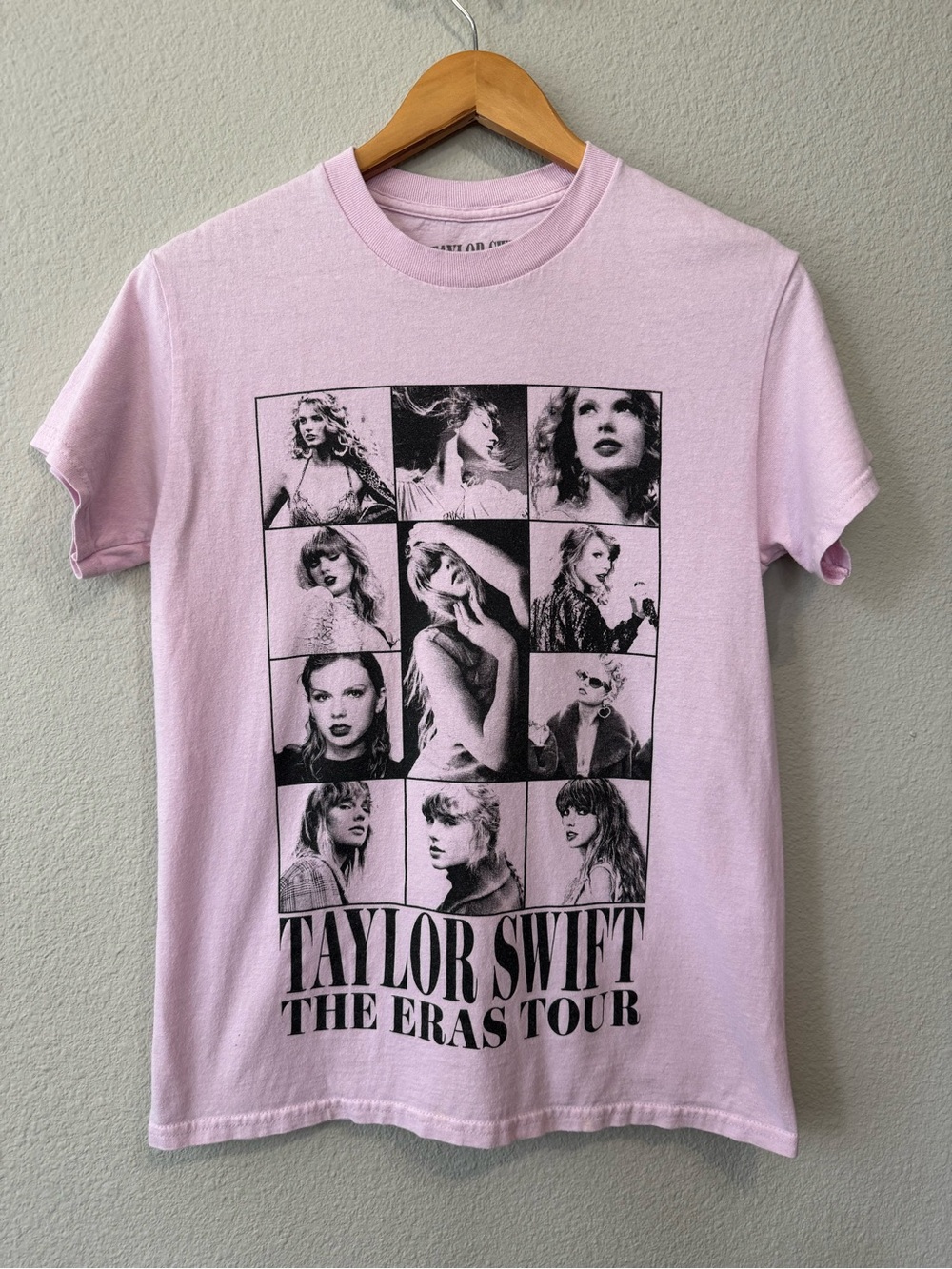 Taylor Swift Soft Pink Tour Logo Tee, Size Small